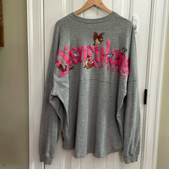 Disney Tops - DISNEYLAND SPIRIT JERSEY oversized heathered gray long sleeve.  XXL